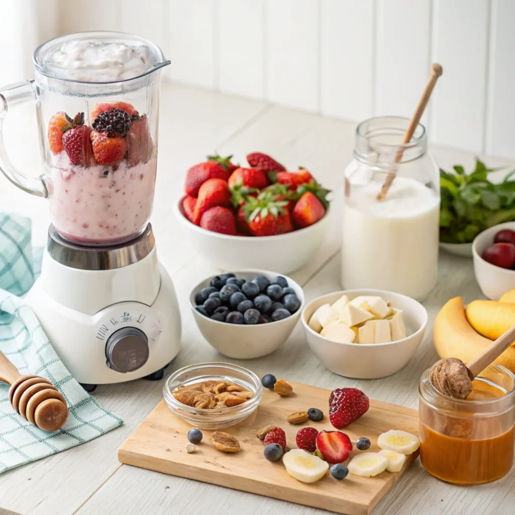 Fruit and yogurt smoothies 3 Fruit and Yogurt Smoothie: The Perfect Blend for Health and Taste